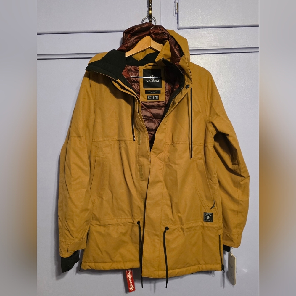Snowboarding Jacket Volcom Paxson 2L TDS INF Parka - Women's S, Caramel